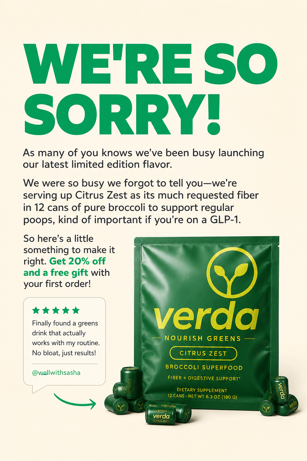We're Sorry